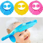 Adjustable Baby Shower Cap for Newborn Waterproof Shampoo Protection Cap