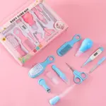 Baby Care Kit 10 pcs with Thermometer Complete Baby Grooming Set for Newborn Baby