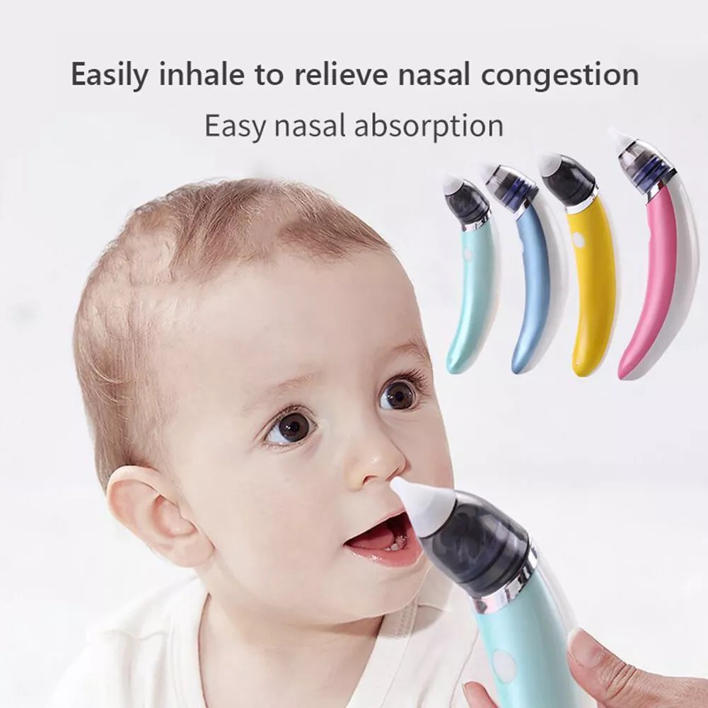 Electric Nose Cleaner Baby Nasal Aspirator Rechargeable Safe Silicone Nose Cleaner for Newborn Infant Toddler | ইলেকট্রিক নোজ ক্লিনার বেবি ন্যাসাল অ্যাসপিরেটর