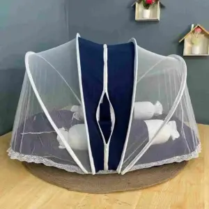 Muslin Fabric Baby Bedding Set Blue Colour made from soft breathable muslin fabric for newborn babies