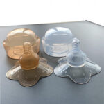 Soft silicone nipple shield for breastfeeding support and nipple protection