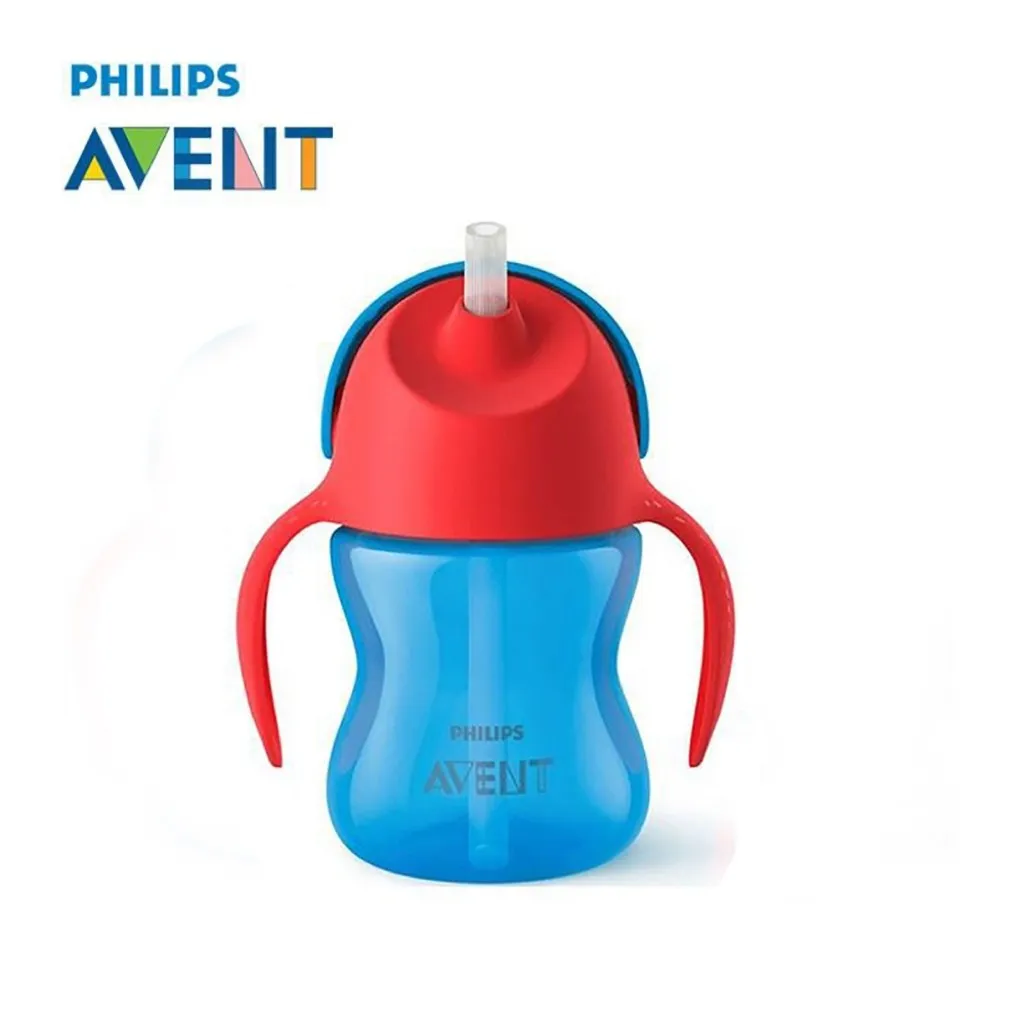 Philips Avent Bendy Straw Drinking Cup 200ml – Blue Philips Avent Bendy Straw Drinking Cup 200ml Blue BPA Free Baby Straw Cup