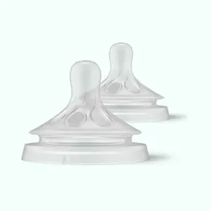 Philips Avent Teat Natural Response Nipple 2pcs Set Level-5 Original BPA-Free Silicone Baby Bottle Nipples
