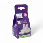 Philips Avent Teat Natural Response Nipple 2pcs Set Level-4 BPA-Free Silicone Baby Bottle Nipple