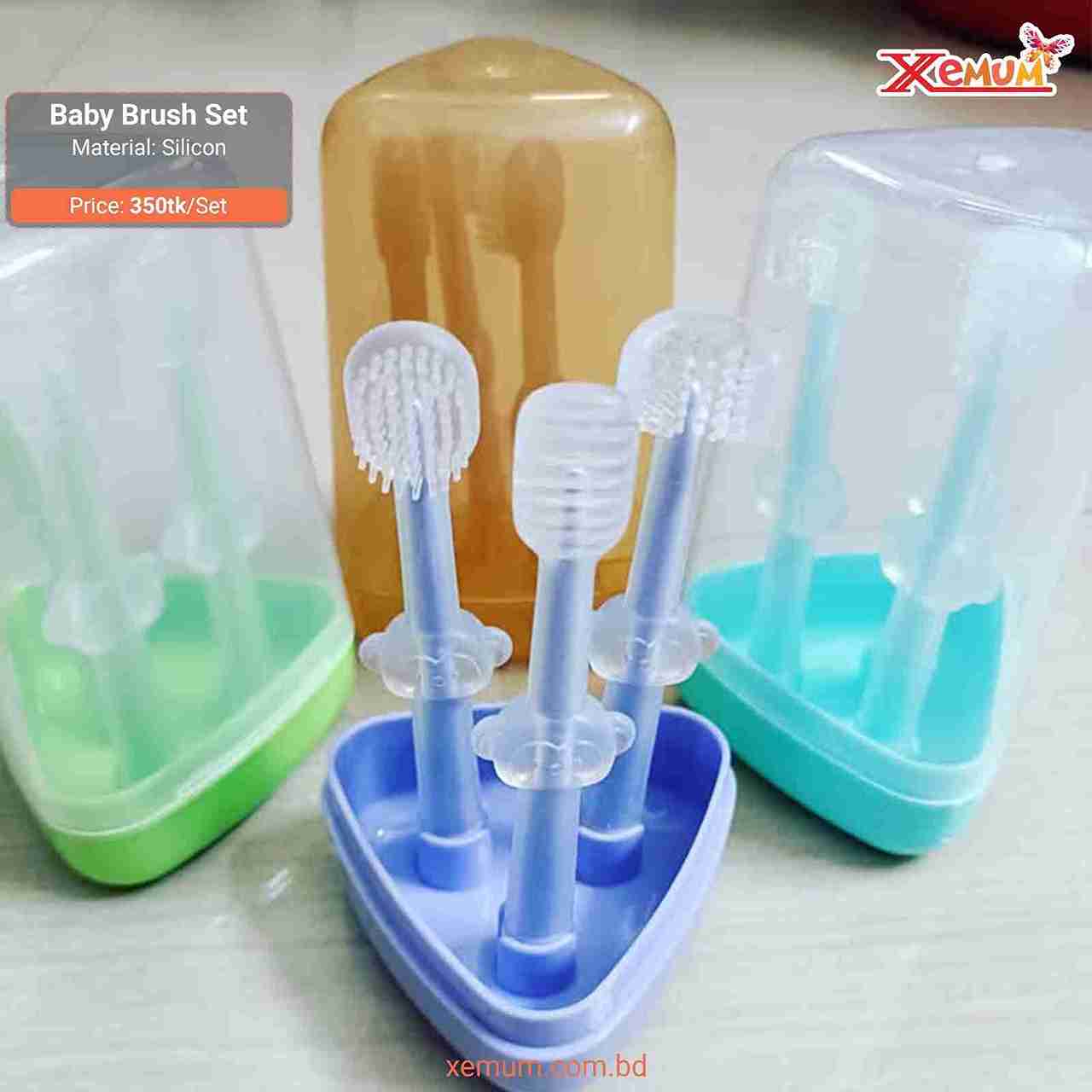 Soft food-grade silicone finger toothbrush designed for gentle cleaning of baby teeth and gums while promoting healthy oral hygiene. Baby Teeth Oral Care Silicone Toothbrush Soft Silicone Finger Toothbrush for Baby Teeth and Gum Cleaning