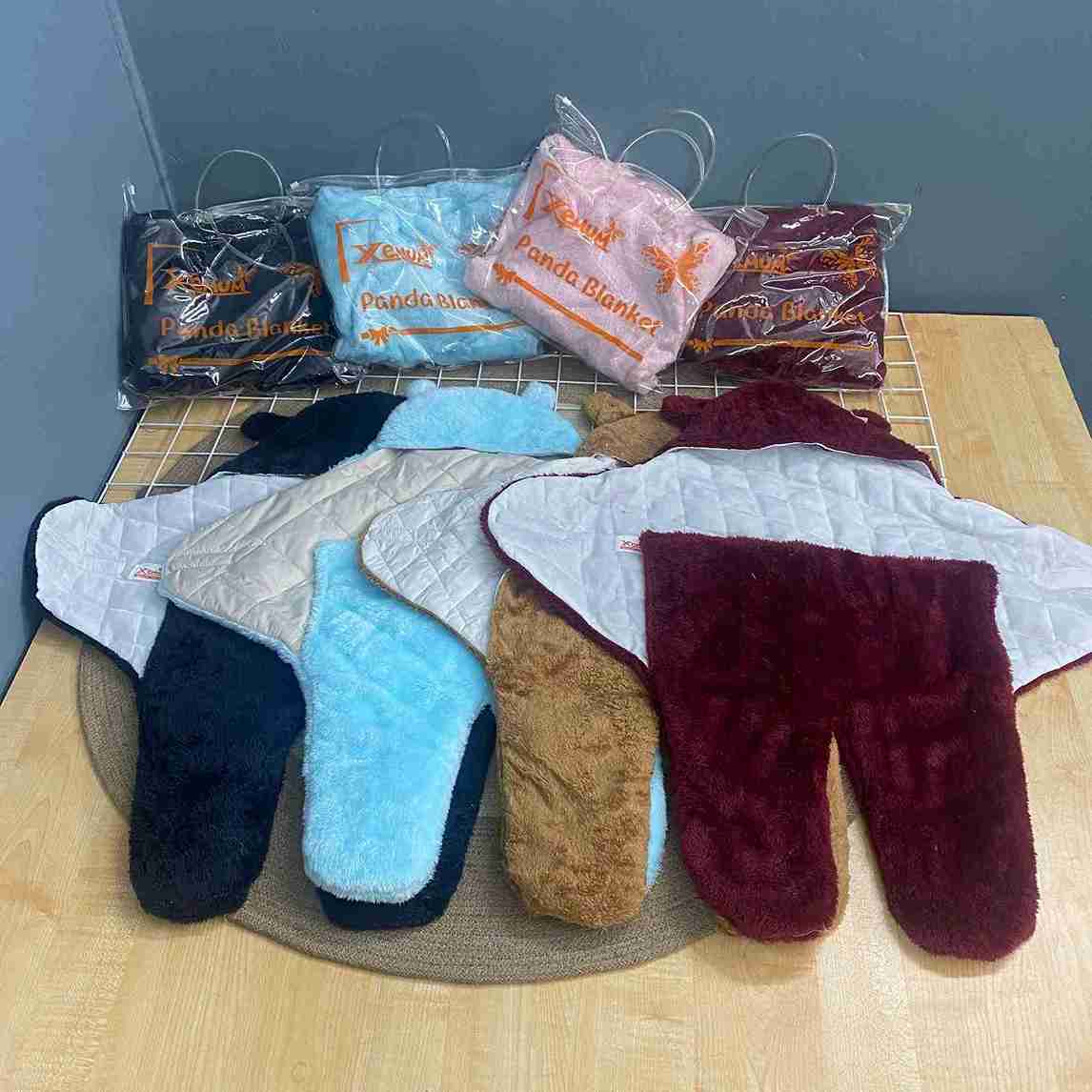 panda blanket all color Sherpa Panda (শেরপা পান্ডা) Pink - Image 1