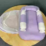 Xemum Muslin Coverd Bedding-Shimul Tula Head Pillow (M-02)- Lavender - Image 2