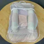 Xemum Muslin Covered Shimul Tula Head Pillow M-02 Light Pink