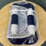 Xemum M-02 Navy Blue Shimul Tula Head Pillow with Muslin Cover
