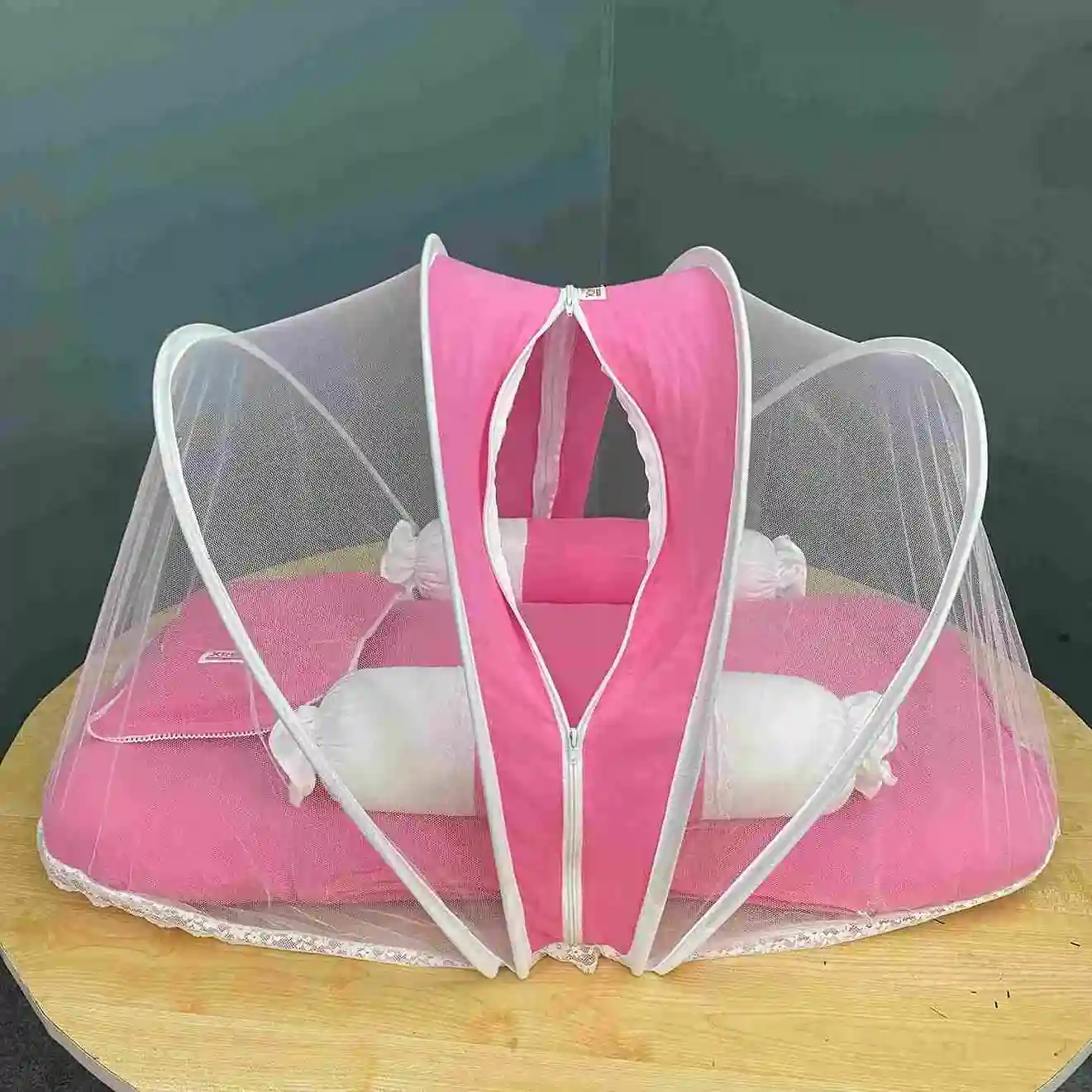 Xemum Muslin Mosquito Net Bedding Set (M-02) – Pink Xemum Muslin Mosquito Net Bedding Set M-02 Pink