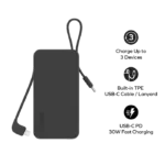 1-Power Vital+ Power Bank 10000mAh With Built-In USB-C Cable - Image 3