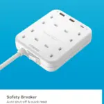 OnePlug 4 Outlets Power Strip With USB