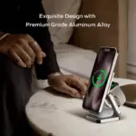 Q2.Mag 3-in-1 Foldable Qi2 15W Magnetic Wireless Charging Stand - Image 8