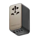 1-World Universal 4-Port Travel GaN Charger 120W + USB-C Cable