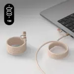 Mag.Link Duo Magnetic USB-C to USB-C & Lightning Cable 60W  2m - Image 2