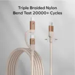 Mag.Link Duo Magnetic USB-C to USB-C & Lightning Cable 60W - 1 M - Image 4