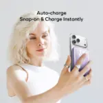 1-Power Pass 5000mAh Magnetic Wireless Charging Battery Pack - Image 7