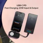 1-Power X Pro Mini⁺ 5000mAh Integrated Foldable USB-C Plug and Built-In USB-C Cable Battery Pack with Apple Watch Fast Charger - Image 8