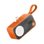 1-Power X Pro Mini⁺ 5000mAh Integrated Foldable USB-C Plug and Built-In USB-C Cable Battery Pack with Apple Watch Fast Charger - Image 2