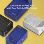 1-Power X⁺ 10000mAh Battery Pack with Dual Built-in USB-C Cable - Image 3