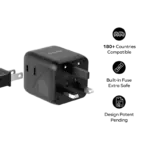 1-World Universal Travel Charger with Dual AC - Image 5