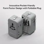 1-World² Pocket 25W 4-Port Dual AC Travel Adapter - Image 8