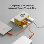 1-World² Pocket 25W 4-Port Dual AC Travel Adapter - Image 7