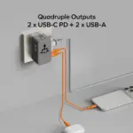 1-World² Pocket 25W 4-Port Dual AC Travel Adapter - Image 6