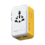 1-World² Pocket 25W 4-Port Dual AC Travel Adapter