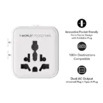 1-World² Pocket Mini Dual AC Travel Adapter - Image 4