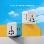 1-World² Pocket Mini Dual AC Travel Adapter - Image 5