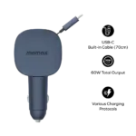 1-Move⁺ 2-Port Car Charger With Built-In Retractable Cable 60W - Image 7