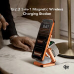 1-Charge Q.Port² Qi2 25W 3-in-1 Magnetic Wireless Charging Station (UK plug) - Image 10