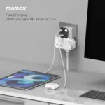 1-Charge Work Flow T-Shaped Extension Cord With 2 Sockets, 2 USB-A and 2 USB-C Ports - Image 5