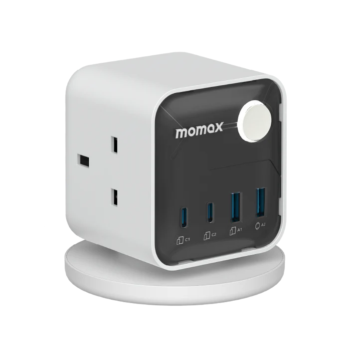 US20-Shopify_01.png 1-Charge Work Flow 3-Outlet GaN Power Cube 25W with USB Ports - Image 1
