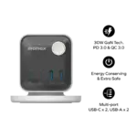 1-Charge Work Flow 3-Outlet GaN Power Cube 25W with USB Ports - Image 2