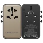 1-World Universal 4-Port Travel GaN Charger 120W + USB-C Cable - Image 2